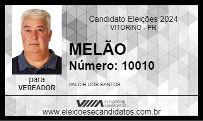 Candidato MELÃO 2024 - VITORINO - Eleições