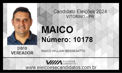 Candidato MAICO 2024 - VITORINO - Eleições