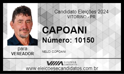 Candidato CAPOANI 2024 - VITORINO - Eleições