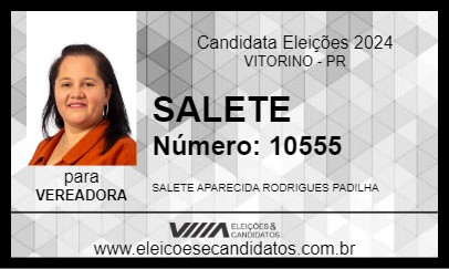 Candidato SALETE 2024 - VITORINO - Eleições