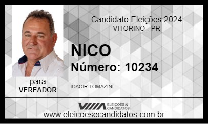 Candidato NICO 2024 - VITORINO - Eleições