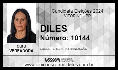 Candidato DILES 2024 - VITORINO - Eleições