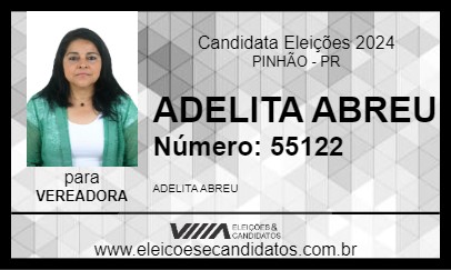 Candidato ADELITA ABREU 2024 - PINHÃO - Eleições