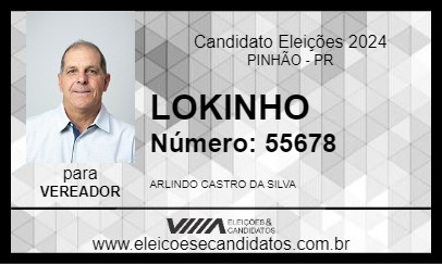 Candidato LOKINHO 2024 - PINHÃO - Eleições