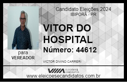 Candidato VITOR DO HOSPITAL 2024 - IBIPORÃ - Eleições