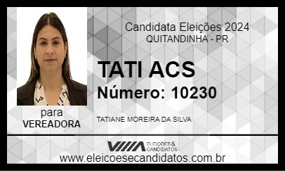 Candidato TATI ACS 2024 - QUITANDINHA - Eleições