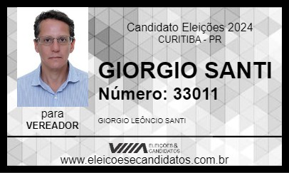 Candidato GIORGIO SANTI 2024 - CURITIBA - Eleições