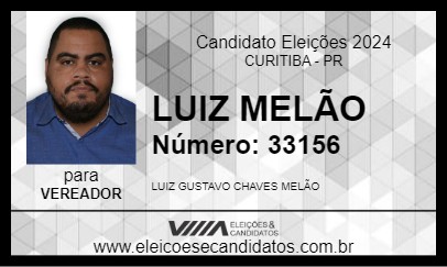 Candidato LUIZ MELÃO 2024 - CURITIBA - Eleições