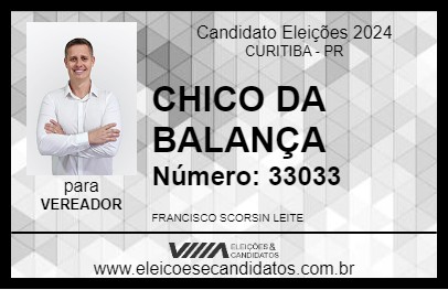 Candidato CHICO DA BALANÇA 2024 - CURITIBA - Eleições