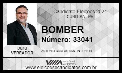 Candidato BOMBER 2024 - CURITIBA - Eleições