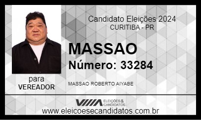 Candidato MASSAO 2024 - CURITIBA - Eleições