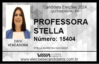 Candidato PROFESSORA STELLA 2024 - QUITANDINHA - Eleições