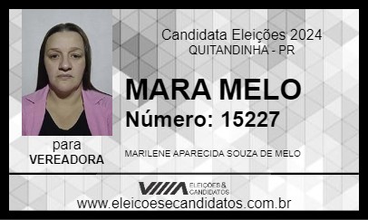 Candidato MARA MELO 2024 - QUITANDINHA - Eleições