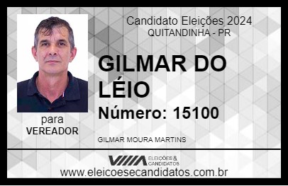 Candidato GILMAR DO LÉIO 2024 - QUITANDINHA - Eleições