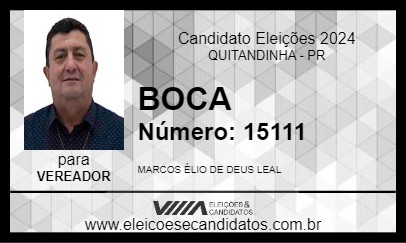 Candidato BOCA 2024 - QUITANDINHA - Eleições