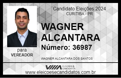 Candidato WAGNER ALCANTARA 2024 - CURITIBA - Eleições