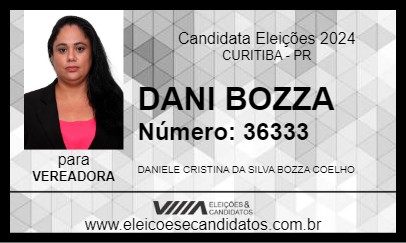 Candidato DANI BOZZA 2024 - CURITIBA - Eleições