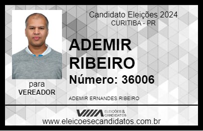 Candidato ADEMIR RIBEIRO 2024 - CURITIBA - Eleições