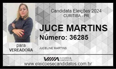 Candidato JUCE MARTINS 2024 - CURITIBA - Eleições