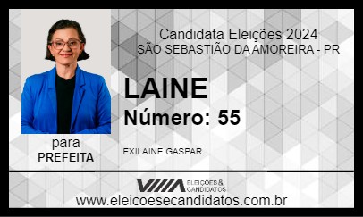 Candidato LAINE 2024 - SÃO SEBASTIÃO DA AMOREIRA - Eleições