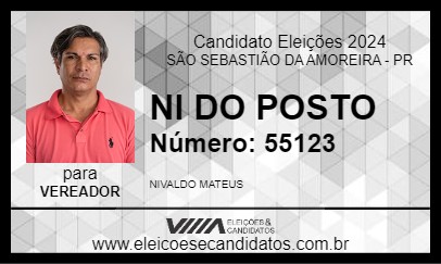 Candidato NI DO POSTO 2024 - SÃO SEBASTIÃO DA AMOREIRA - Eleições