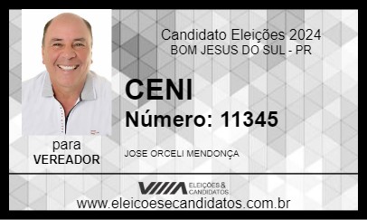 Candidato CENI 2024 - BOM JESUS DO SUL - Eleições