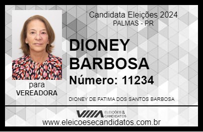 Candidato DIONEY BARBOSA 2024 - PALMAS - Eleições