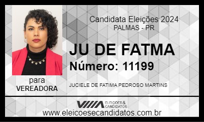 Candidato JU DE FATMA 2024 - PALMAS - Eleições