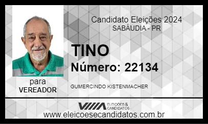 Candidato TINO KISTENMACHER 2024 - SABÁUDIA - Eleições