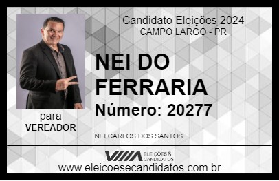 Candidato NEI DO FERRARIA 2024 - CAMPO LARGO - Eleições