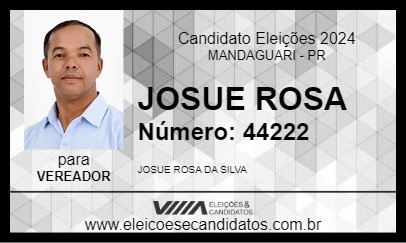 Candidato JOSUE ROSA 2024 - MANDAGUARI - Eleições