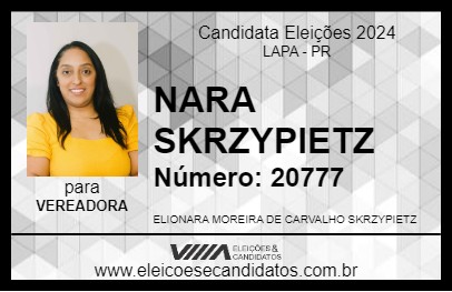 Candidato NARA SKRZYPIETZ 2024 - LAPA - Eleições