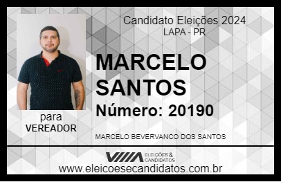 Candidato MARCELO DA PISCINA 2024 - LAPA - Eleições