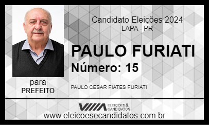 Candidato PAULO FURIATI 2024 - LAPA - Eleições