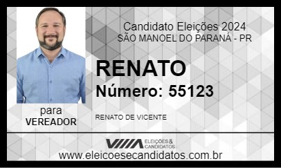 Candidato RENATO 2024 - SÃO MANOEL DO PARANÁ - Eleições