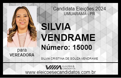 Candidato SILVIA VENDRAME 2024 - UMUARAMA - Eleições