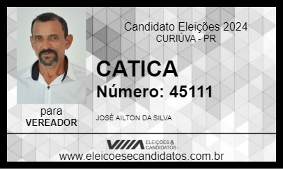 Candidato CATICA 2024 - CURIÚVA - Eleições