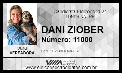 Candidato DANI ZIOBER 2024 - LONDRINA - Eleições