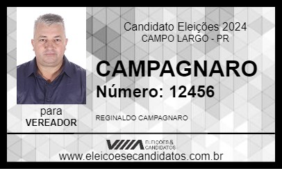 Candidato CAMPAGNARO 2024 - CAMPO LARGO - Eleições