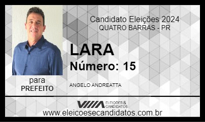 Candidato LARA 2024 - QUATRO BARRAS - Eleições