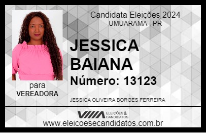 Candidato JESSICA BAIANA 2024 - UMUARAMA - Eleições