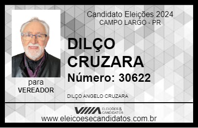 Candidato DILÇO CRUZARA 2024 - CAMPO LARGO - Eleições