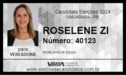 Candidato ROSELENE ZI 2024 - UMUARAMA - Eleições