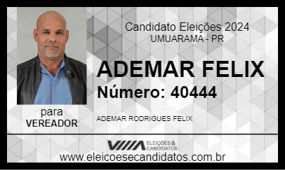 Candidato ADEMAR FELIX 2024 - UMUARAMA - Eleições