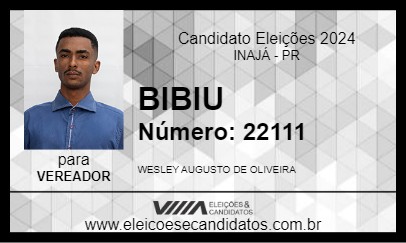 Candidato BIBIU 2024 - INAJÁ - Eleições