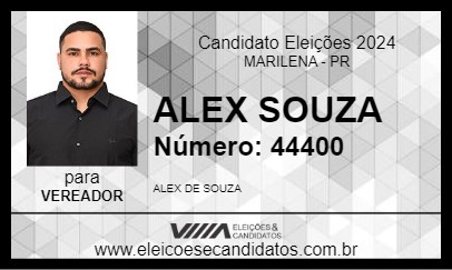 Candidato ALEX  SOUZA 2024 - MARILENA - Eleições