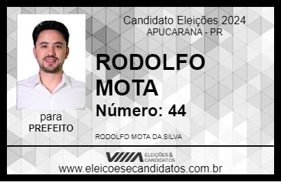 Candidato RODOLFO MOTA 2024 - APUCARANA - Eleições