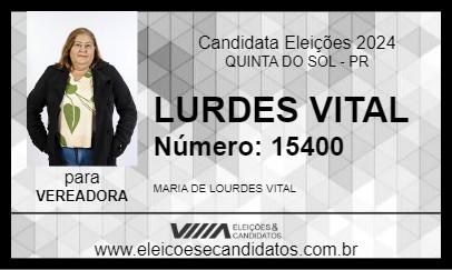 Candidato LURDES VITAL 2024 - QUINTA DO SOL - Eleições