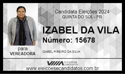 Candidato IZABEL DA VILA 2024 - QUINTA DO SOL - Eleições