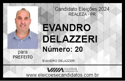 Candidato EVANDRO DELAZZERI 2024 - REALEZA - Eleições